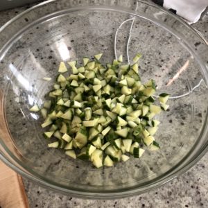 Sweat the cukes to create the liquid that permeates the whole thing