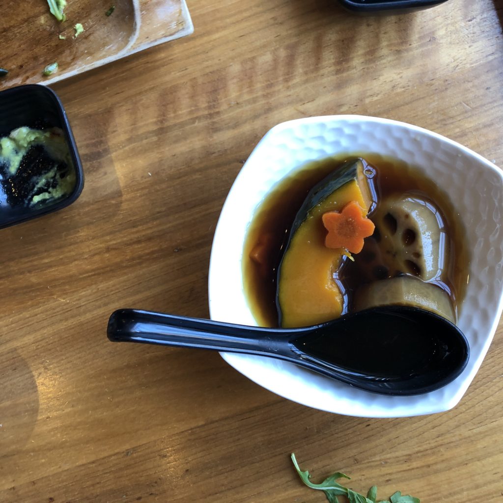 Chilled Oden with root vegetables
